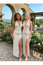 ENSEMBLE DE GILET À POIS