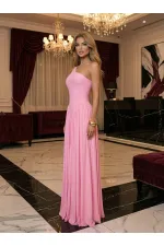 TEK OMUZ MAXİ BOY ELBİSE