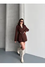 BEL AYARLI KEMERLİ CEKET