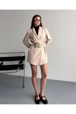 3 KEMERLİ TASARIM CEKET