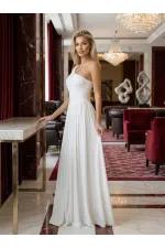 TEK OMUZ MAXİ BOY ELBİSE