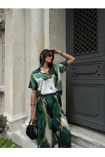 POLO YAKA İKİLİ SATEN TAKIM