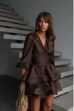 TARLATAN DETALI ELBİSE