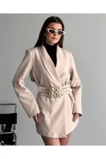 3 KEMERLİ TASARIM CEKET