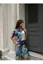 POLO YAKA İKİLİ SATEN TAKIM