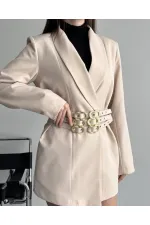 3 KEMERLİ TASARIM CEKET