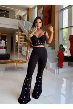 Spanish Flare Eyelet Detail