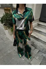 POLO YAKA İKİLİ SATEN TAKIM