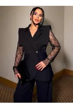 Dantelli Yelek Pantolon Takım