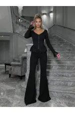 DANTEL DETAYLI İKİLİ TAKIM