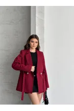 JACKET WITH ADJUSTABLE WAIST BELT