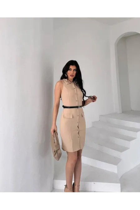 GÖMLEK YAKA ELBİSE