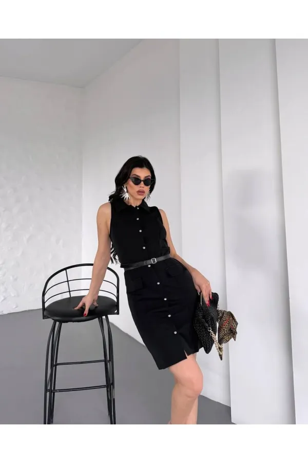 GÖMLEK YAKA ELBİSE