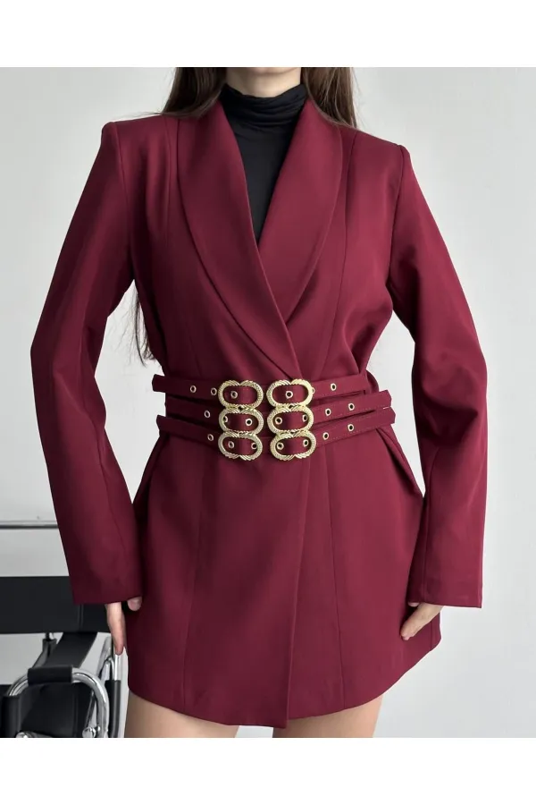 3 KEMERLİ TASARIM CEKET