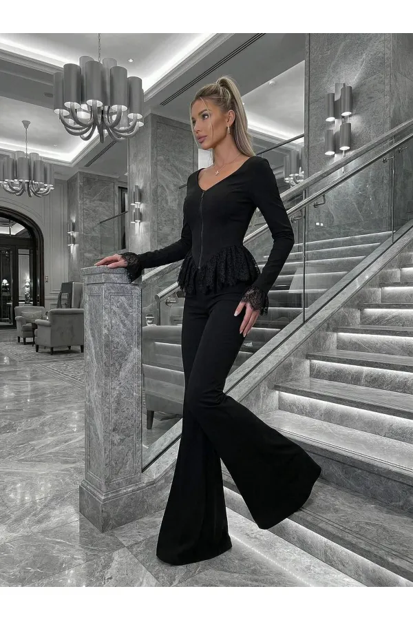 DANTEL DETAYLI İKİLİ TAKIM