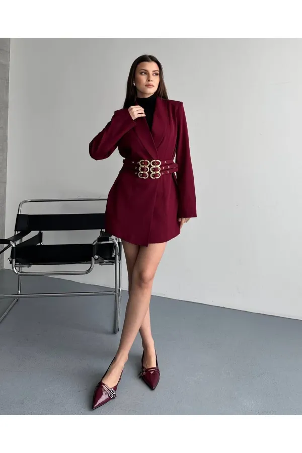 3 KEMERLİ TASARIM CEKET