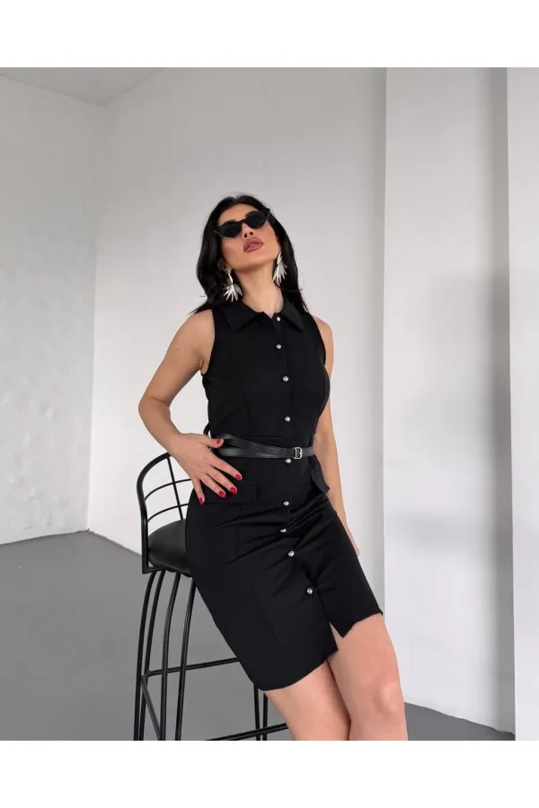 GÖMLEK YAKA ELBİSE