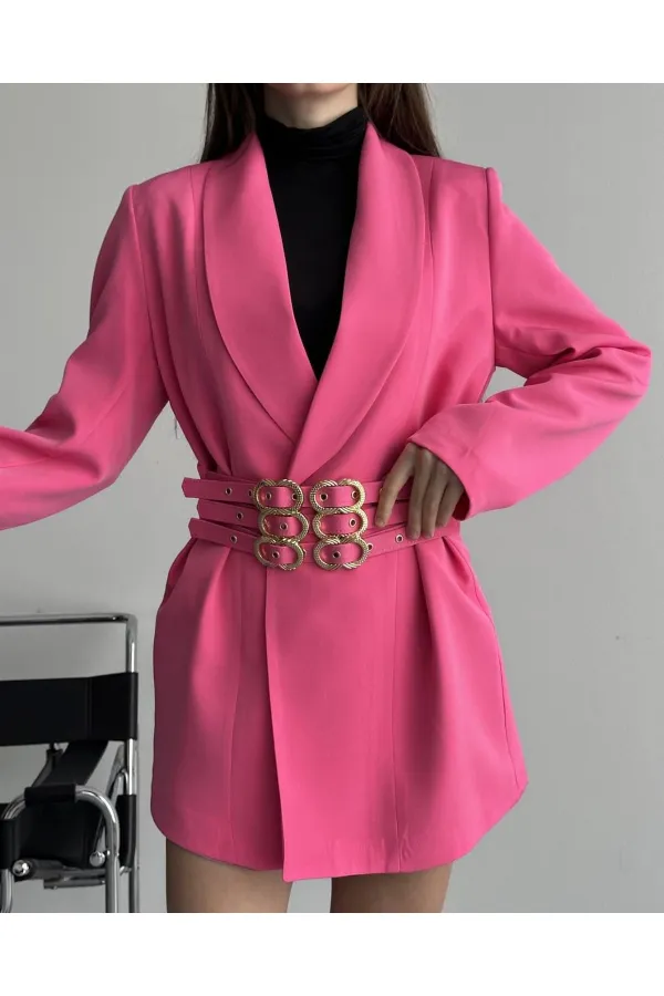 3 KEMERLİ TASARIM CEKET