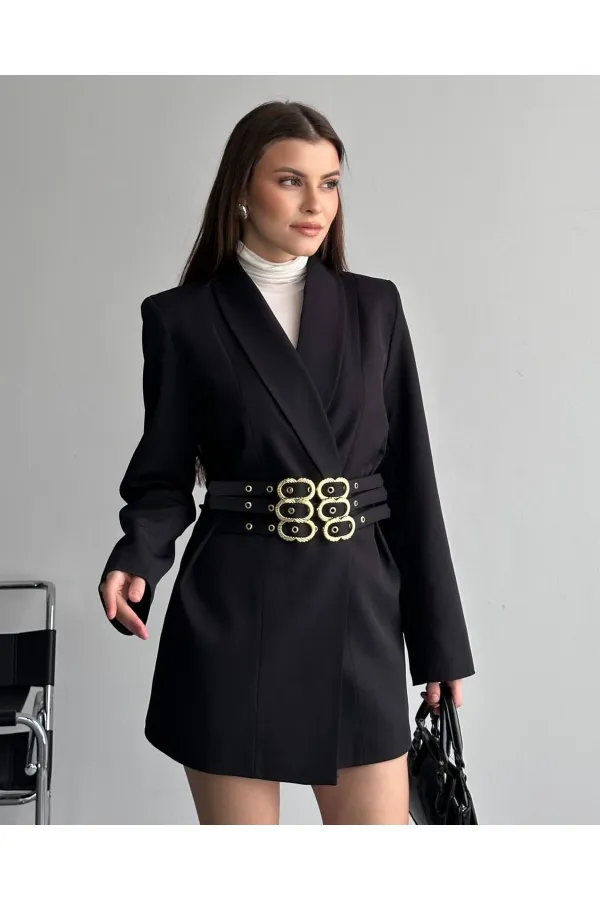 3 KEMERLİ TASARIM CEKET