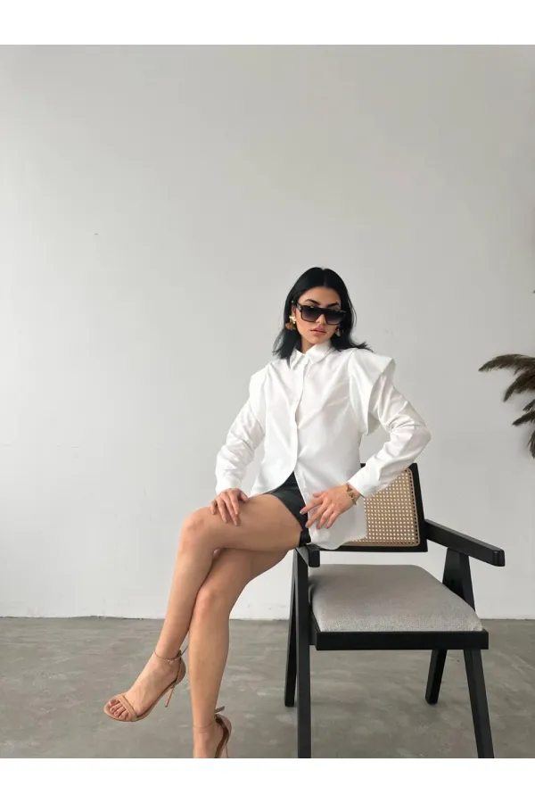 Shirt with Shoulder Design Detail