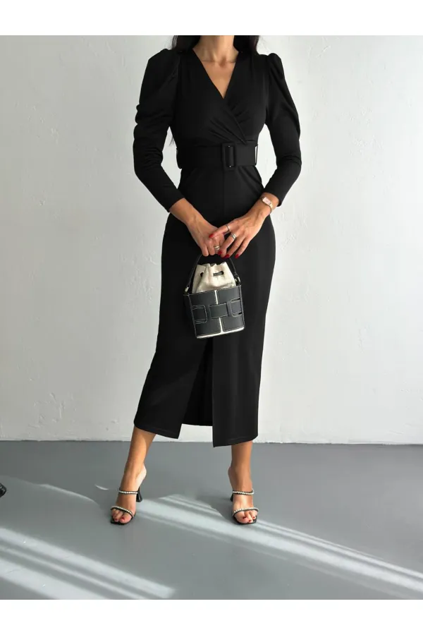 FRONT SLOTTLE DETAIL DRESS