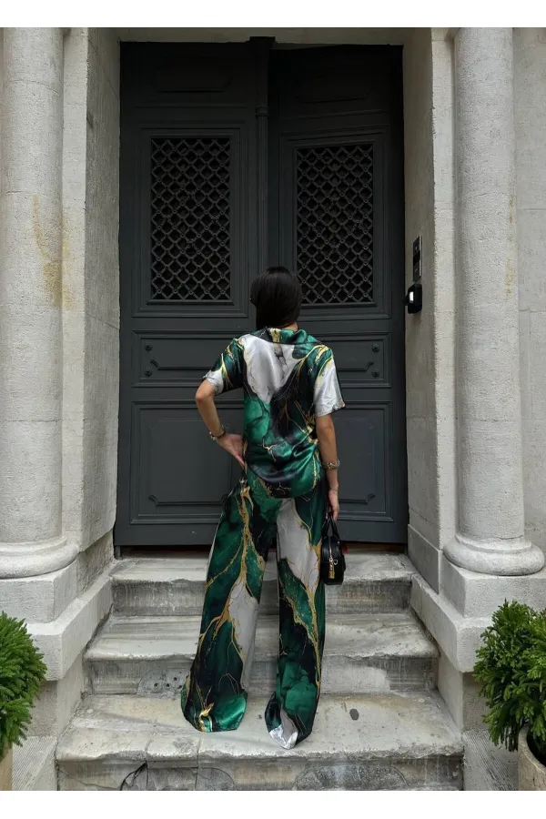 POLO YAKA İKİLİ SATEN TAKIM