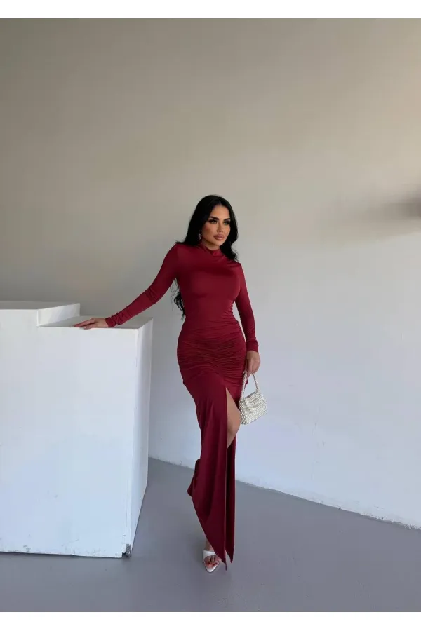 ROBE MAXY TRÈS LONGUE À DRAPS