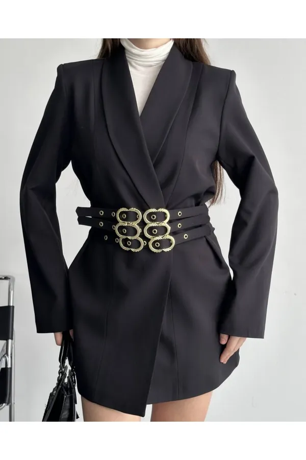 3 KEMERLİ TASARIM CEKET