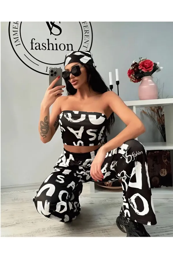 ENSEMBLE DÉTAILLÉ DE BANDANA COURT