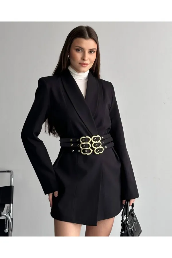 3 KEMERLİ TASARIM CEKET