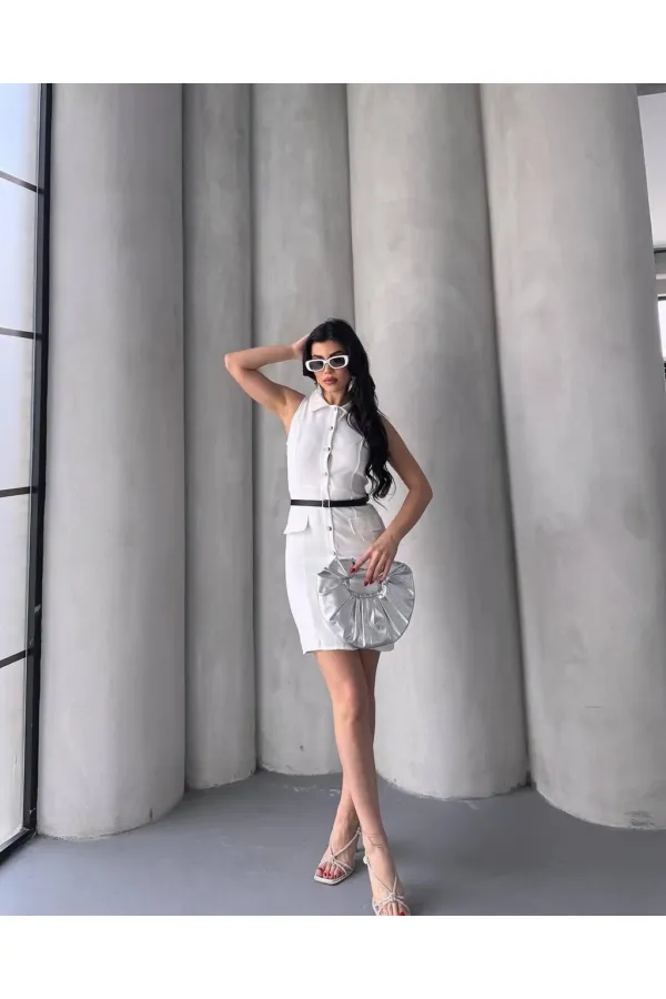 GÖMLEK YAKA ELBİSE