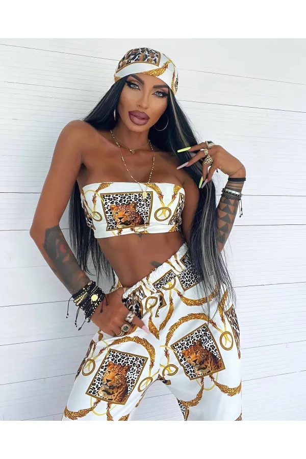 ENSEMBLE DÉTAILLÉ DE BANDANA COURT