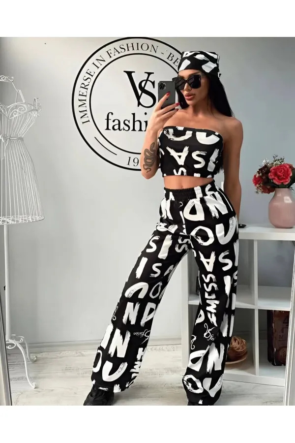 ENSEMBLE DÉTAILLÉ DE BANDANA COURT