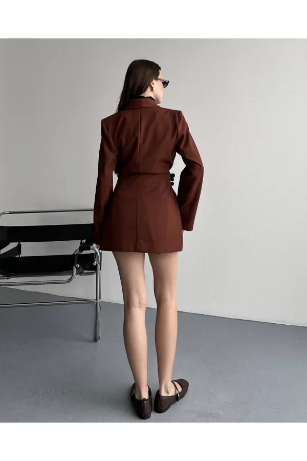 3 KEMERLİ TASARIM CEKET