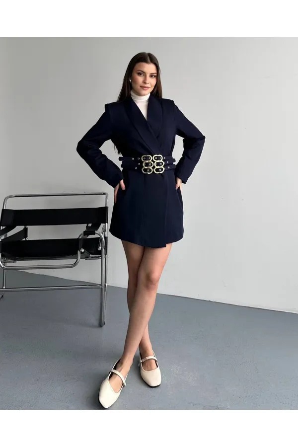 3 KEMERLİ TASARIM CEKET